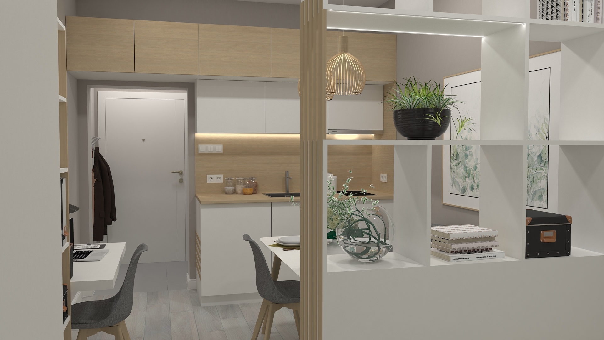 Визуализация 1 - интериорен проект "До Чикаго и назад ..."