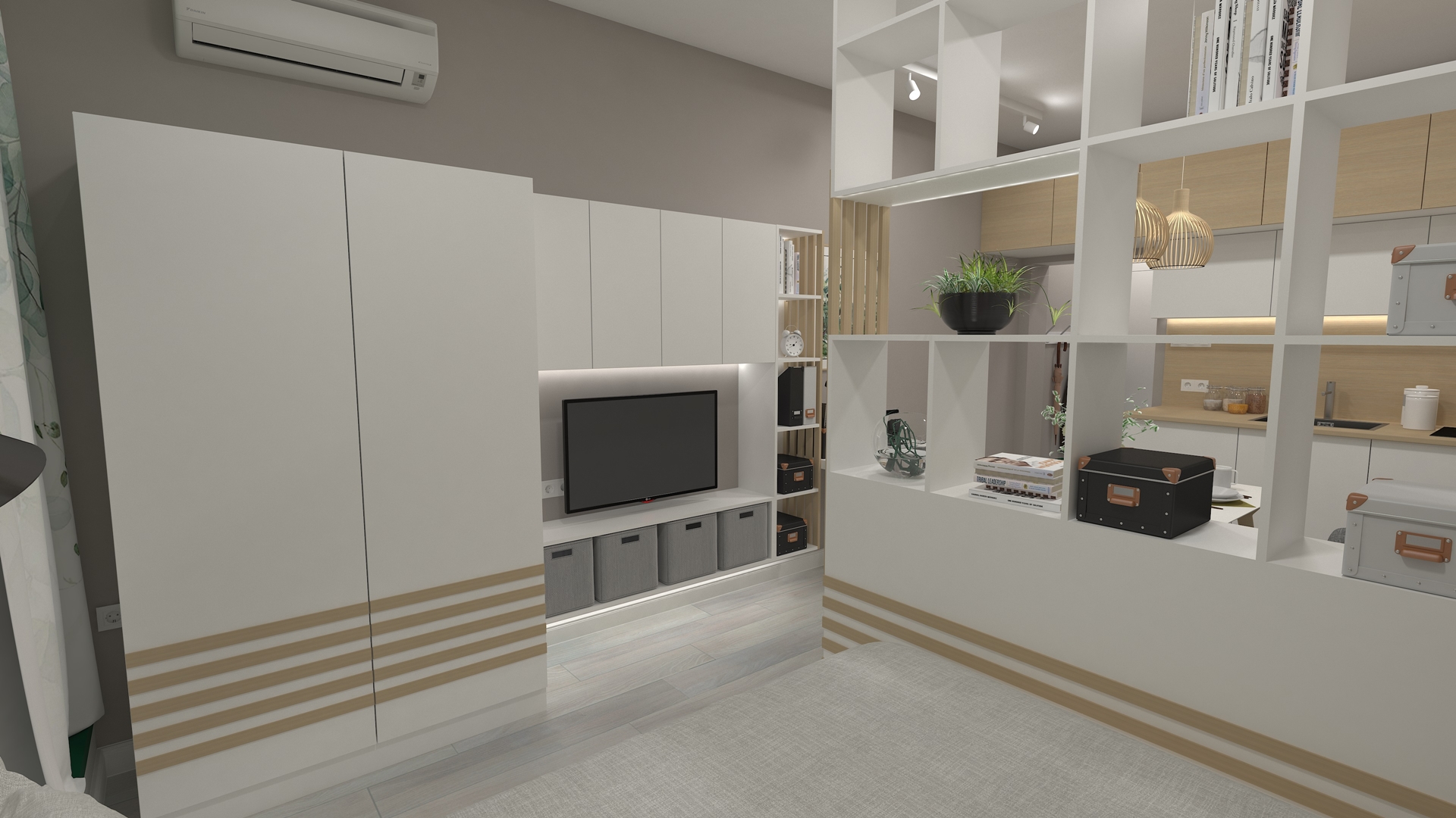 Визуализация 3 - интериорен проект "До Чикаго и назад ..."