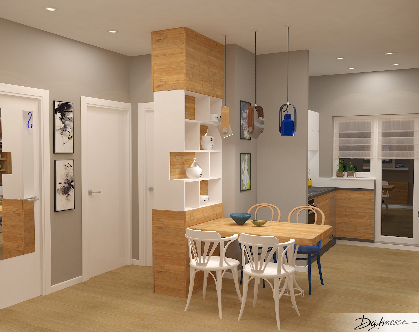 Визуализация 1 - интериорен проект "Добре дошли у дома"