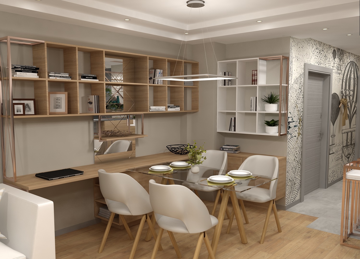 Визуализация 4 - интериорен проект "До Чикаго и назад ..."