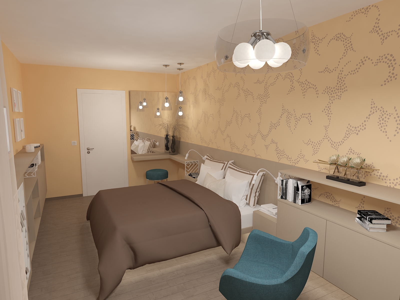 Визуализация 16 на интероиорен проект "Въздушни пространства"