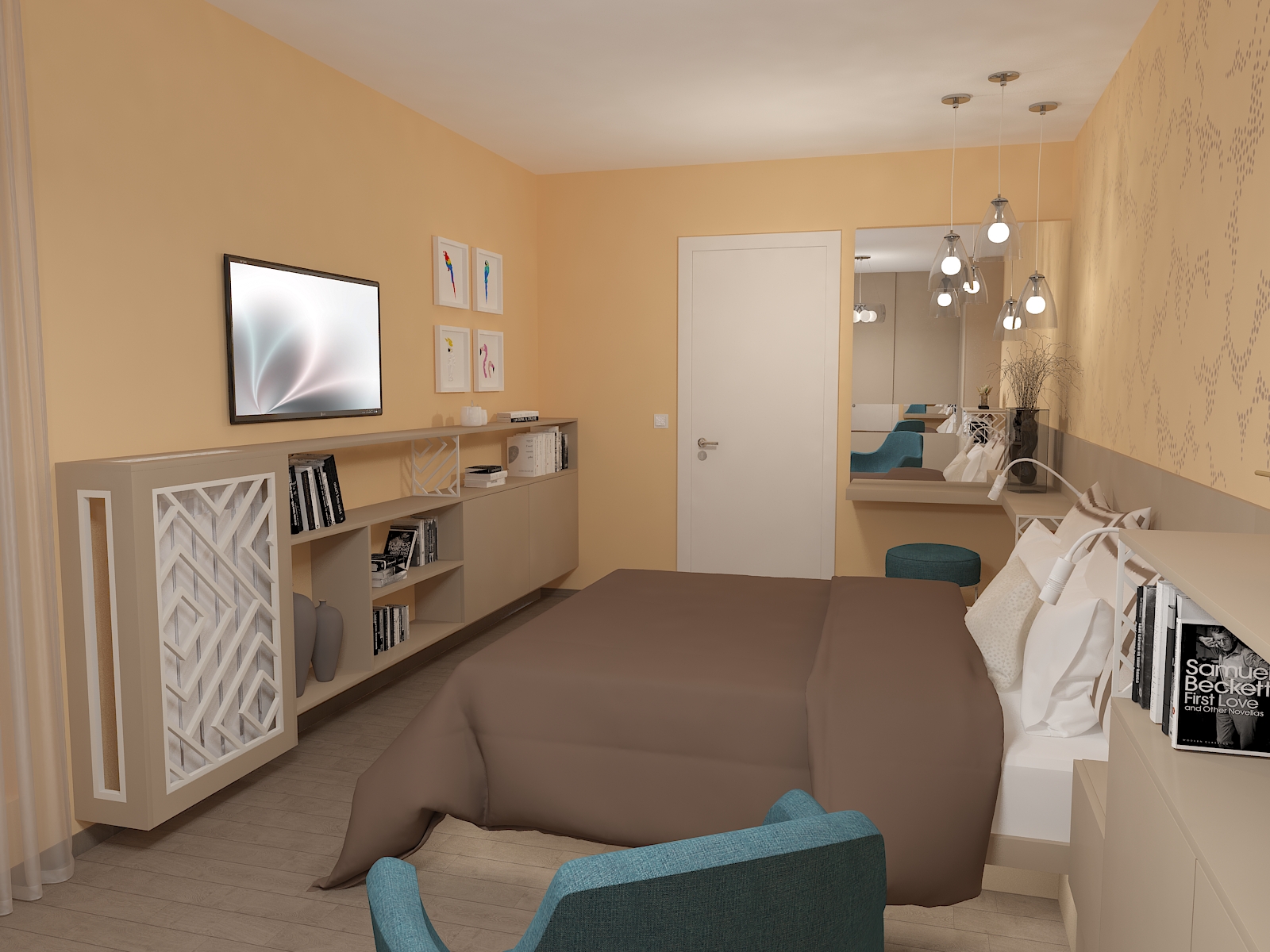 Визуализация 19 на интероиорен проект "Въздушни пространства"