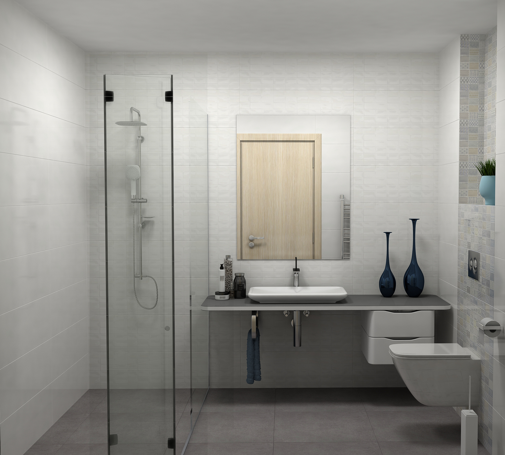 Визуализация 26 на интероиорен проект "Въздушни пространства"